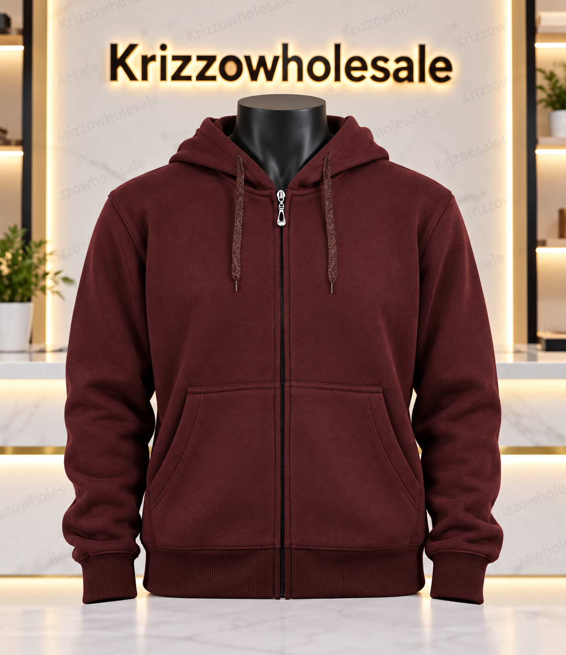 Krizzowholesale hoodie-mannequin in branded shop