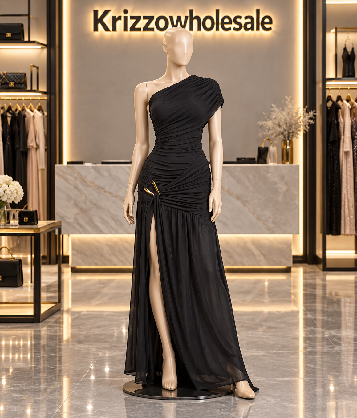 Krizzowholesale black mannequin dress view