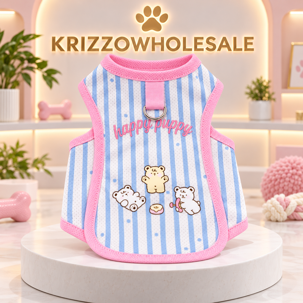 Blue Bear apparel displayed alone in Krizzowholesale pet store