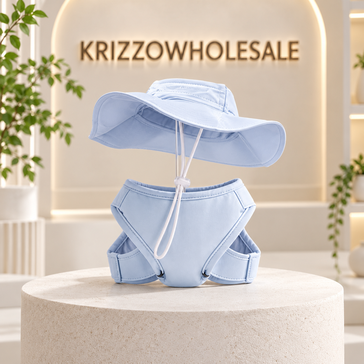 Yellow Striped apparel displayed alone in Krizzowholesale pet store