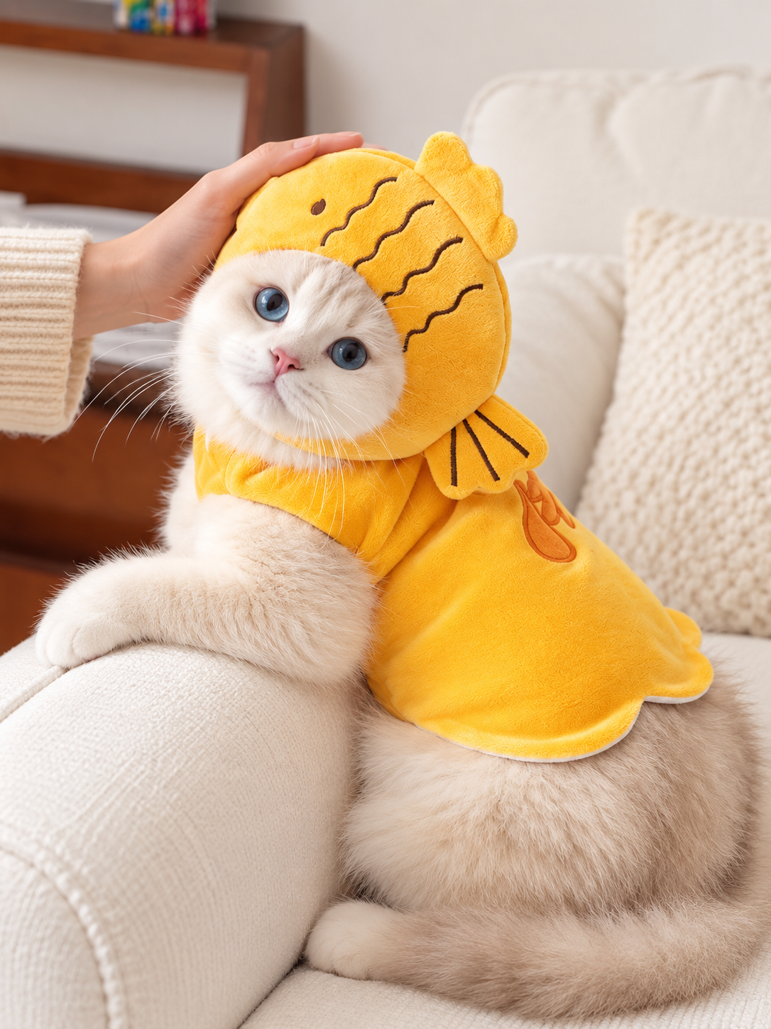 Taiyaki Set modeled by cat, view 1