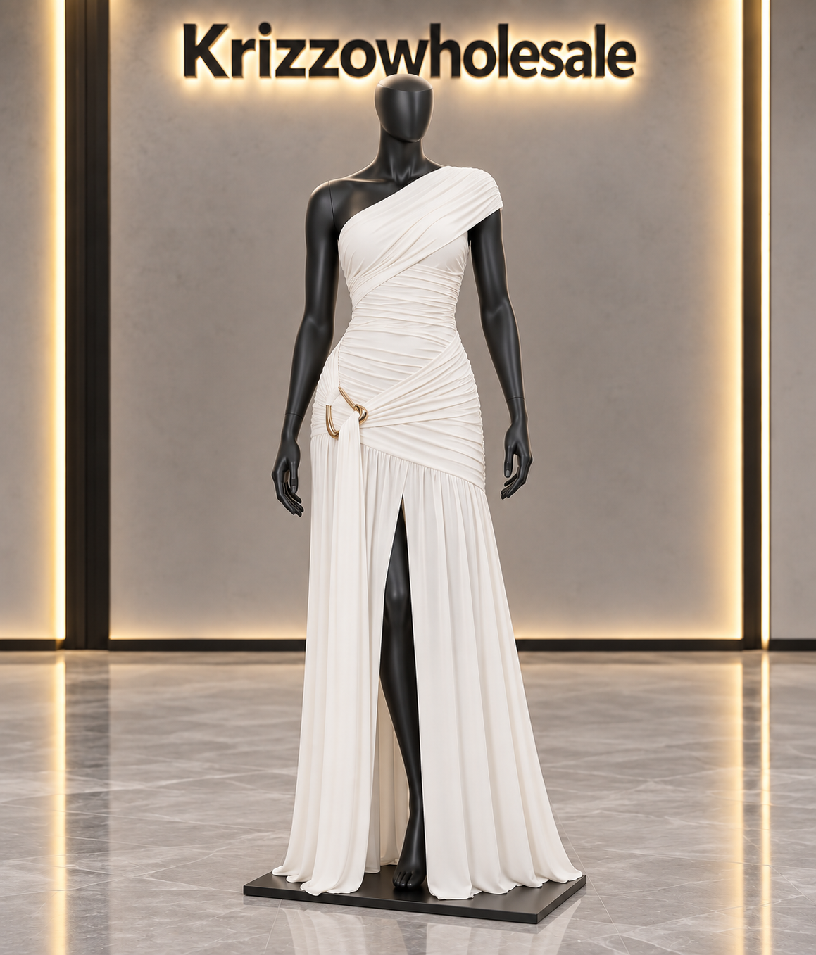Krizzowholesale ivory mannequin dress view