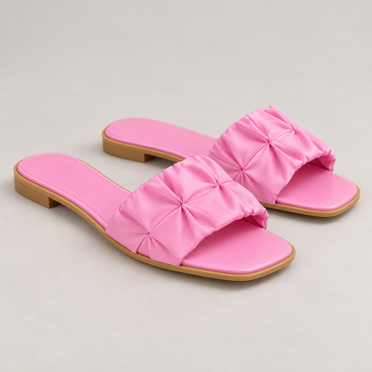 Krizzowholesale pink ruffle side view