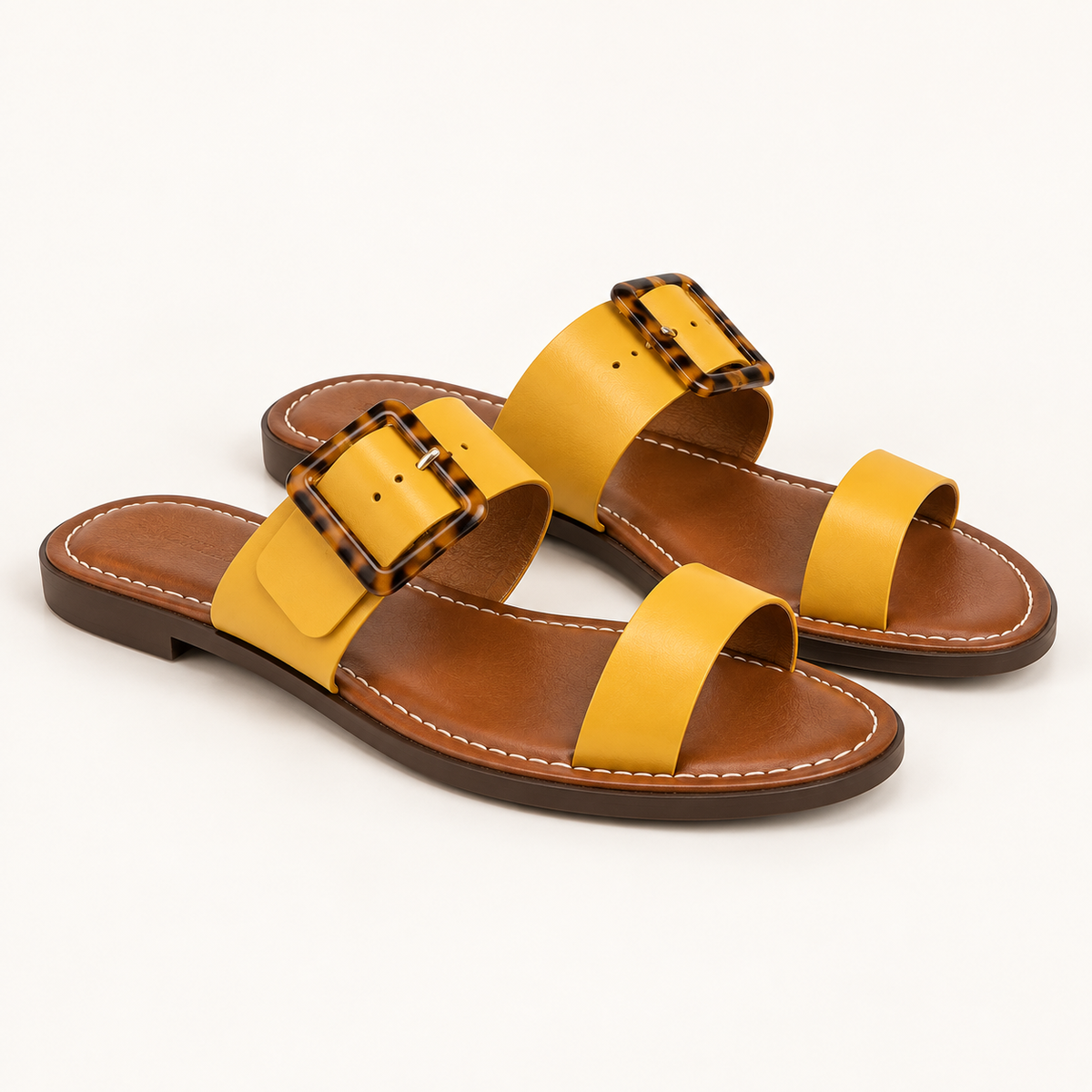 Krizzowholesale yellow buckle side view